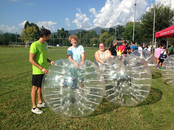Busano, inaspettato successo per il primo Torneo di “Football Bubble”