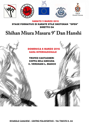 Rivarolo Canavese: sabato 5 e domenica 6 marzo due giorni dedicati al Kata e Kumite