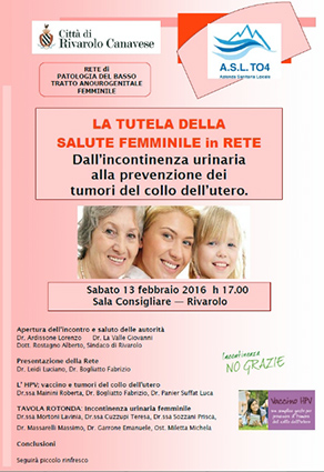 Rivarolo Canavese: sabato 13 febbraio incontro sulla tutela della salute femminile