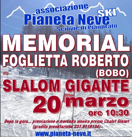 Piamprato: al via domenica 20 il Memorial sciistico dedicato a Roberto Foglietta