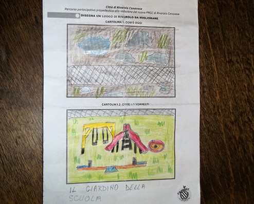 Rivarolo, i bambini spiegano al sindaco Rostagno in quale città vorrebbero vivere