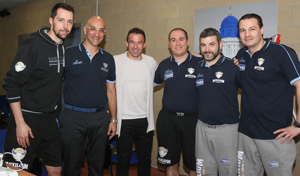 BASKET-SERIE A: ALESSANDRO DEL PIERO E’ AL FIANCO DELLA MANITAL TORINO
