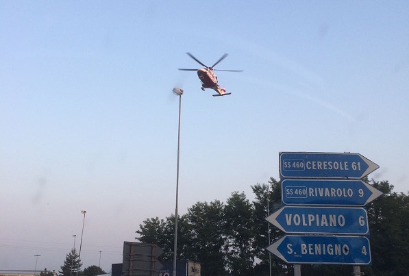 Lombardore, incidente stradale sulla ex 460: tre feriti in ospedale e circolazione stradale in tilt per ore