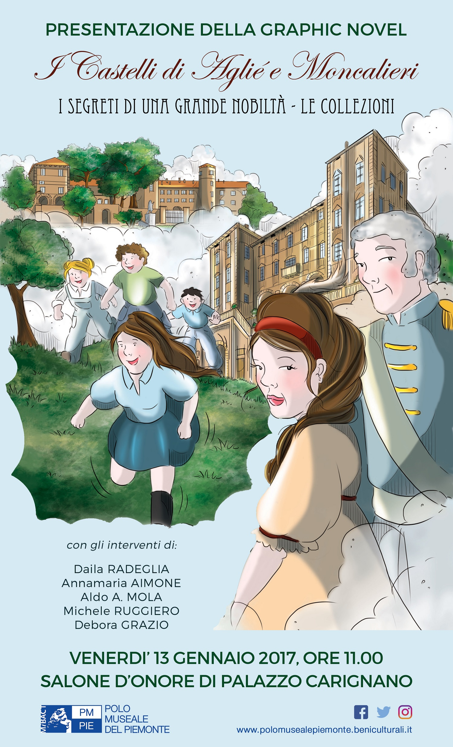 I castelli di Agliè e Moncalieri, protagonisti dei fumetti artistici di Annamaria Aimone