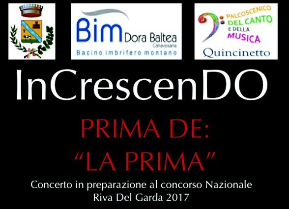 Quincinetto: giovedì 23 marzo grande esibizione dell’Orchestra Giovanile “InCrescenDo”