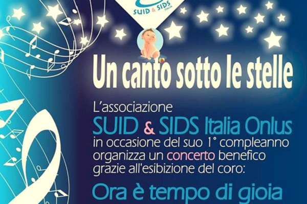 “Un canto sotto le stelle”, concerto a favore dell’associazione che combatte la morte in culla