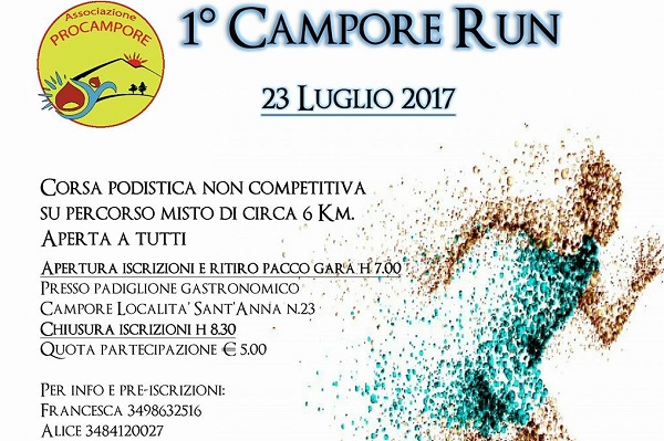 Cuorgnè: domenica 23 luglio al via la prima edizione della corsa podistica “Campore Run”