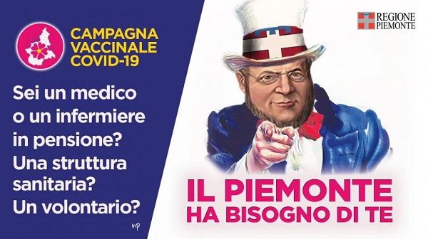 La Regione cerca volontari per le vaccinazioni e recluta per la campagna il conte di Cavour