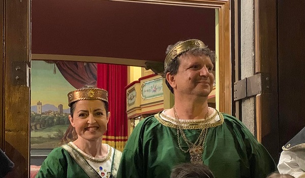 Cuorgnè in festa: Claudio Aiello e Nadia Sandretto Locanin sono Re Arduino e la Regina Berta