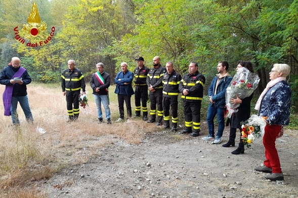 Castellamonte: i Vigili del fuoco ricordano il collega Bartolomeo Califano, deceduto in servizio