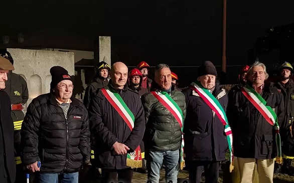 Rivarolo: 65 anni i vigili del fuoco perirono in un tragico incidente. Commemorate le vittime