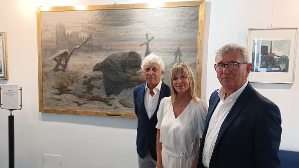 Donata al Comune di Chivasso una tela di Cesare Tubino. Si arricchisce la galleria d’arte di Palazzo S. Chiara