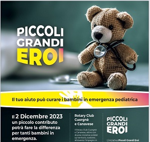 Rivarolo Canavese: il Rotary Club Cuorgnè e Canavese raccoglie farmaci per i “Piccoli Grandi Eroi”