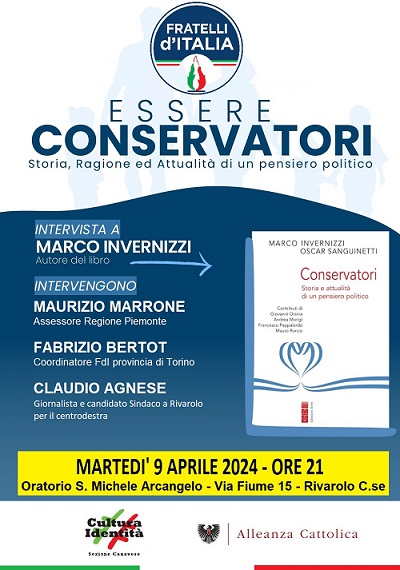 “Essere conservatori. Storia, ragione e attualità”: a Rivarolo un incontro promosso da Fratelli d’Italia