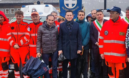 Noasca-Ceresole: due nuove ambulanze e un mezzo della protezione civile per il soccorso turistico