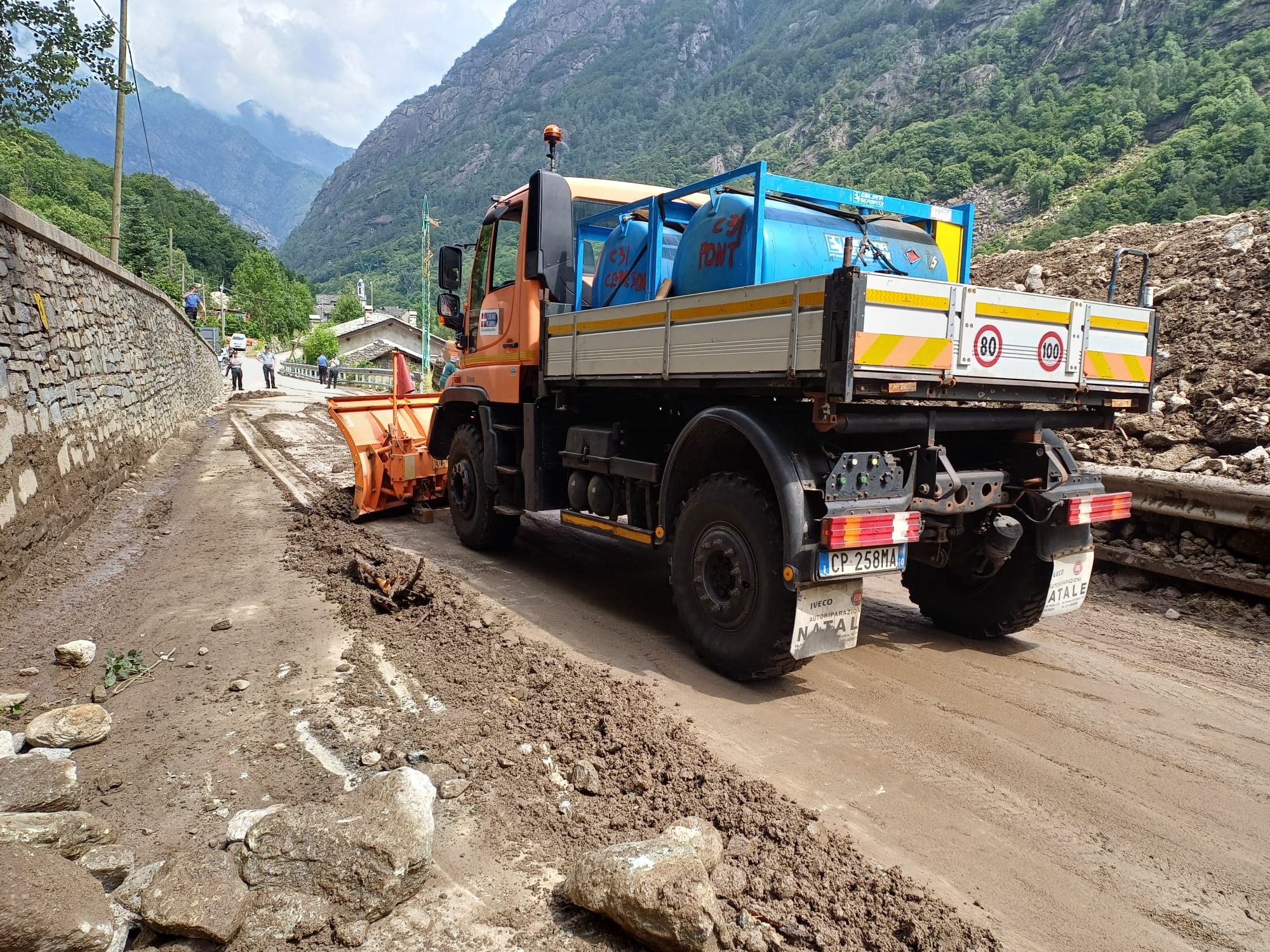 Valle Orco: a Fornolosa riaperta la 460 a senso unico alternato per residenti e mezzi di soccorso