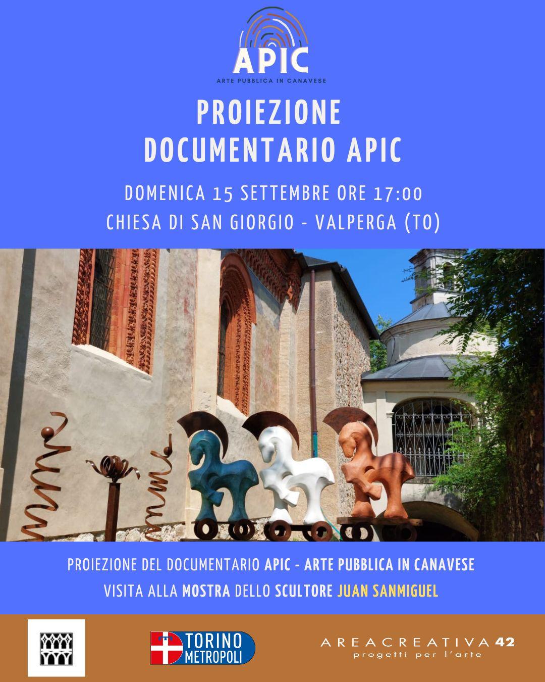 Nella chiesa di Valperga la proiezione di “Apic” il documentario sull’Arte Pubblica in Canavese