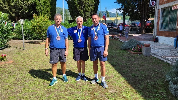 Bocce, nelle terne D La Rivarese si aggiudica il bronzo nel Campionato Italiano a Sarzana