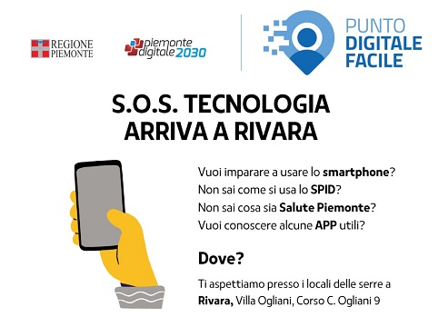 A Rivara il progetto “SOS Tecnologia” con il corso “Digitale Facile”. E l’informatica è a portata di mano