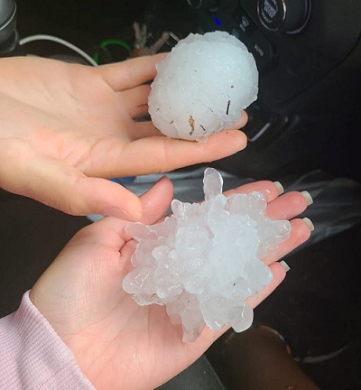 Violenta grandinata di fine agosto: chicchi grandi come albicocche tra Ivrea e Pavone Canavese