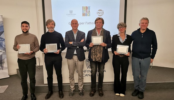 PMI DAY 2025, Confindustria Canavese premia quattro imprese simbolo di continuità e impegno