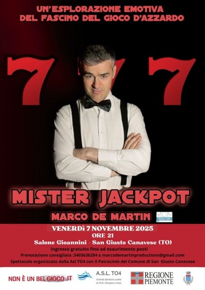 A San Giusto Canavese debutta “Mister Jackpot”, lo spettacolo dell’Asl T04 contro il gioco d’azzardo
