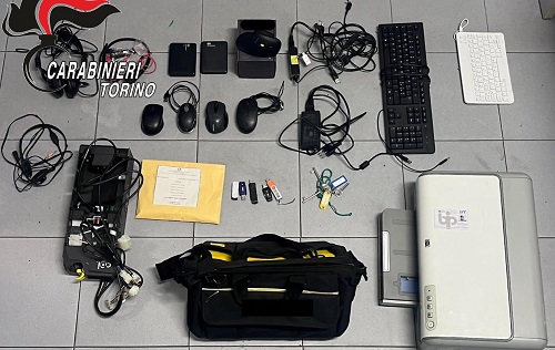 Raid notturno nelle scuole di Venaria: arrestato dai carabinieri ladro seriale già sottoposto a obbligo di firma