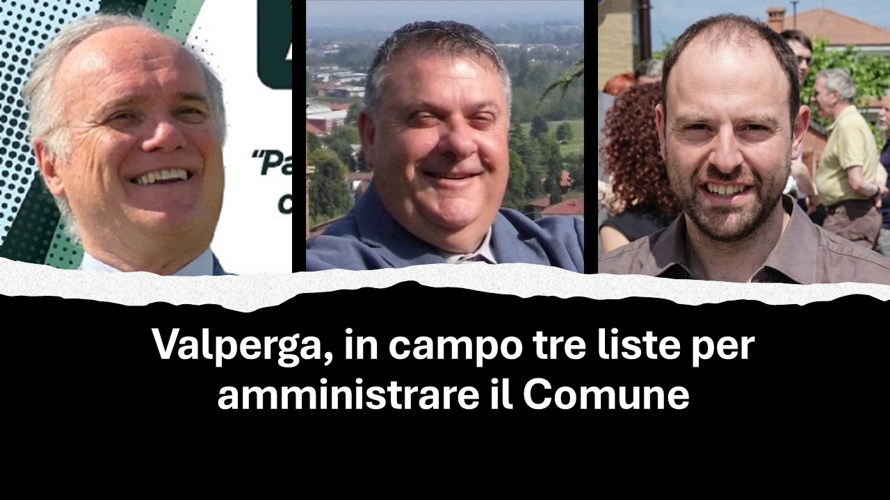 Elezioni a Valperga, in campo Arimondo, Sandretto e Varda: accesa sfida a tre tra continuità e cambiamento