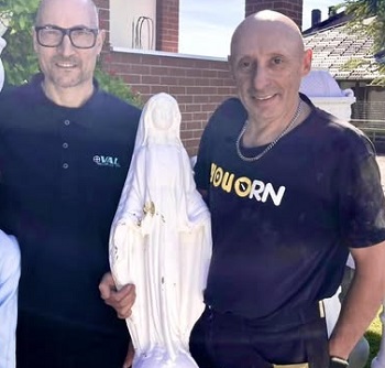 Forno Canavese, ritrovata la Madonnina rubata: recuperata in una scarpata, sarà riposizionata in sicurezza