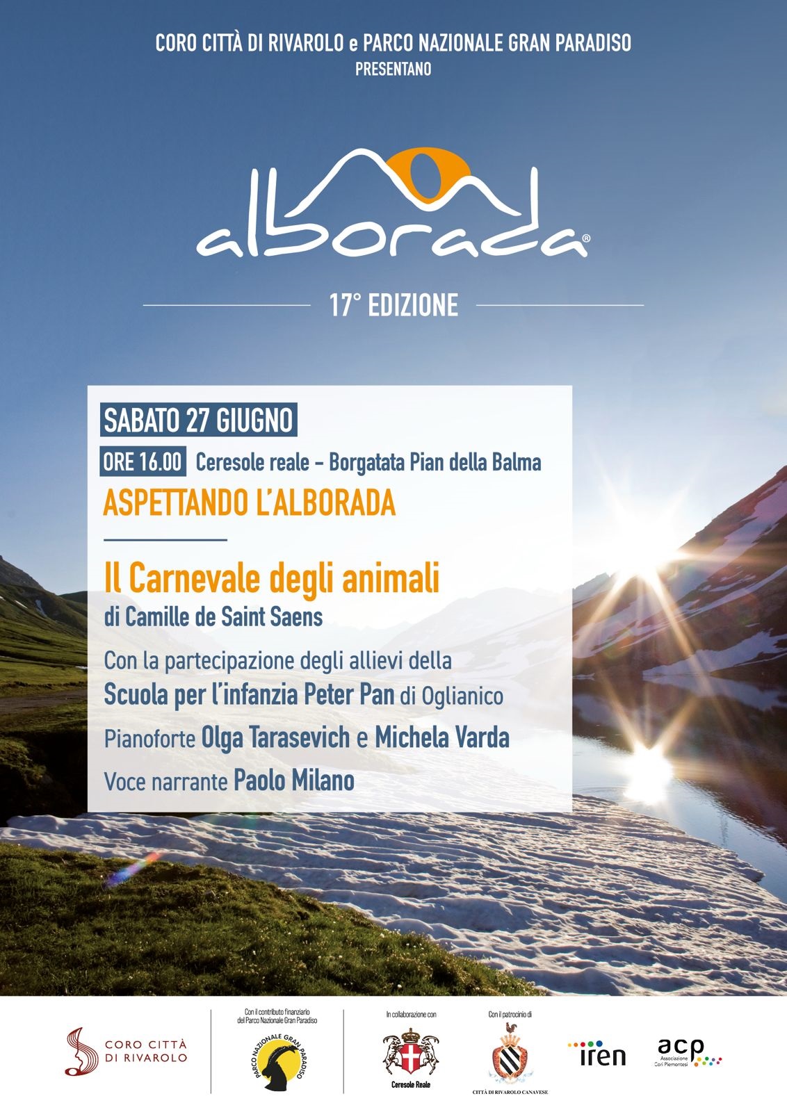 Alborada 2026, a Ceresole Reale torna il festival che celebra l’alba nel cuore del Gran Paradiso