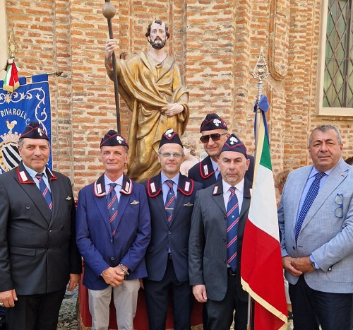 Festa di San Giacomo, l’Associazione Nazionale Carabinieri rinnova la vicinanza alla comunità di Rivarolo Canavese
