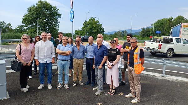 Castellamonte, inaugurata la rotatoria di Spineto: più sicurezza sulla provinciale 58. Investimento da 450 mila euro