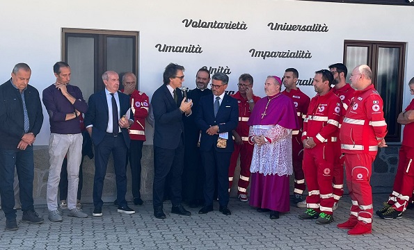 Il presidente nazionale della Croce Rossa Rosario Valastro in visita al Comitato di Pont Canavese