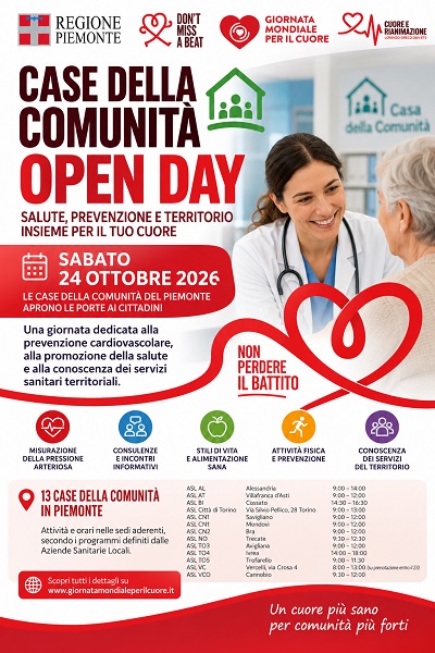 Ivrea, il cuore si controlla in corso Nigra: sabato 24 ottobre, porte aperte con cardiologo, ECG e pressione arteriosa
